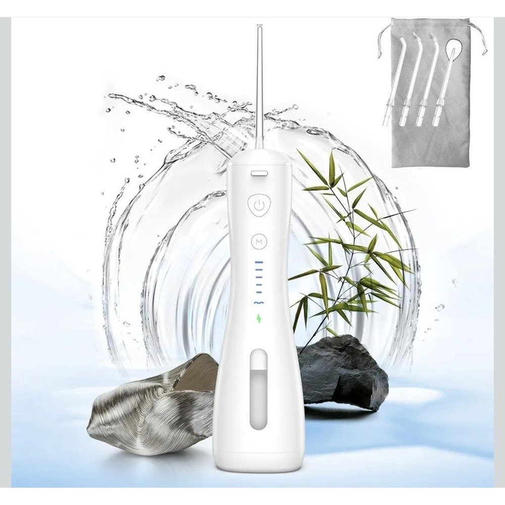SYNHOPE ML16 Portable Water Flosser Cordless Rechargeable IPX7 White Sealed